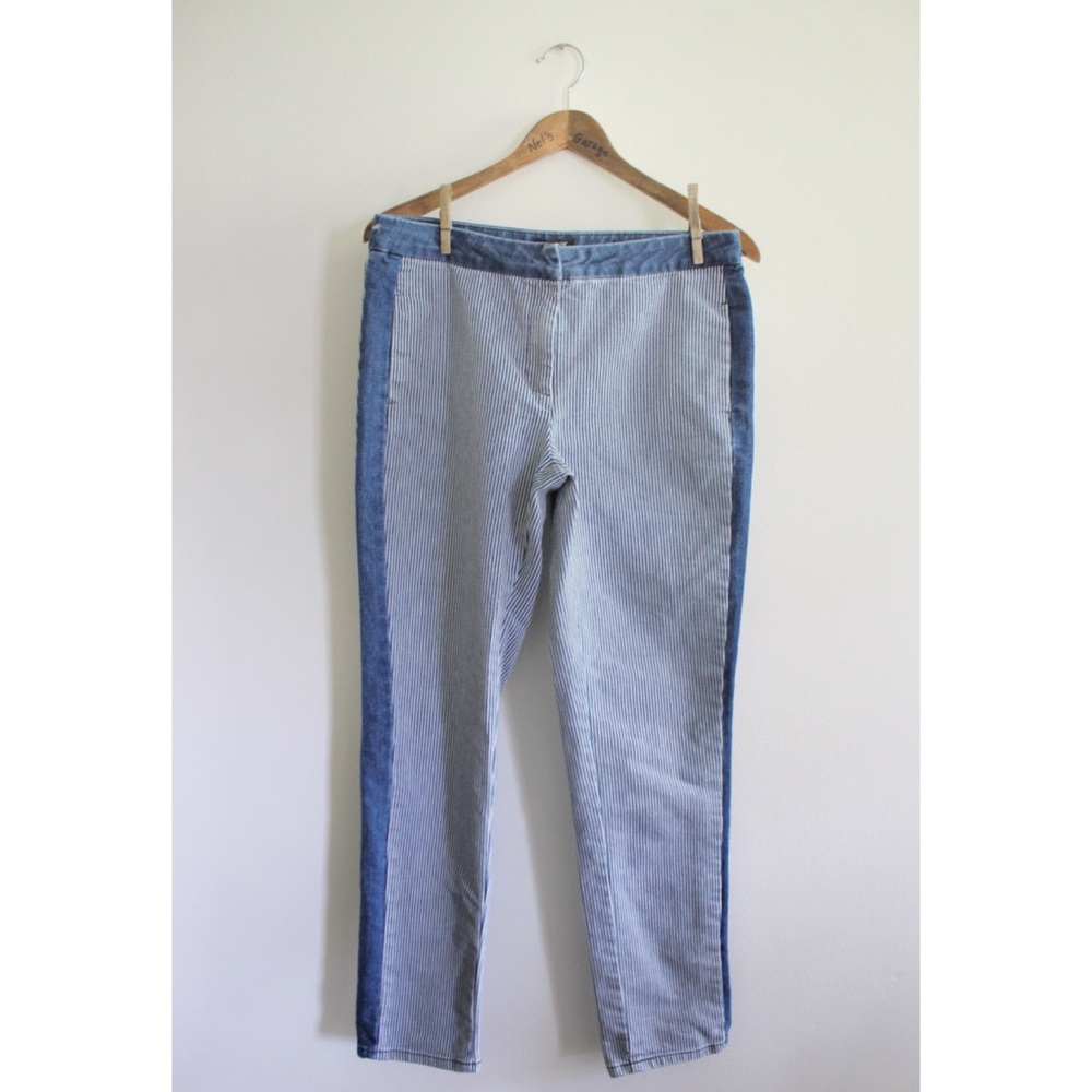 I Heart Ronson Pinstripe Cropped Jeans 8 29 Preowned